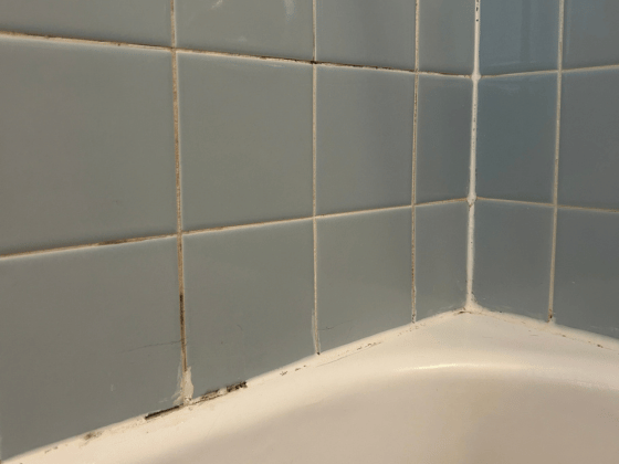 Discolored and deteriorating grout